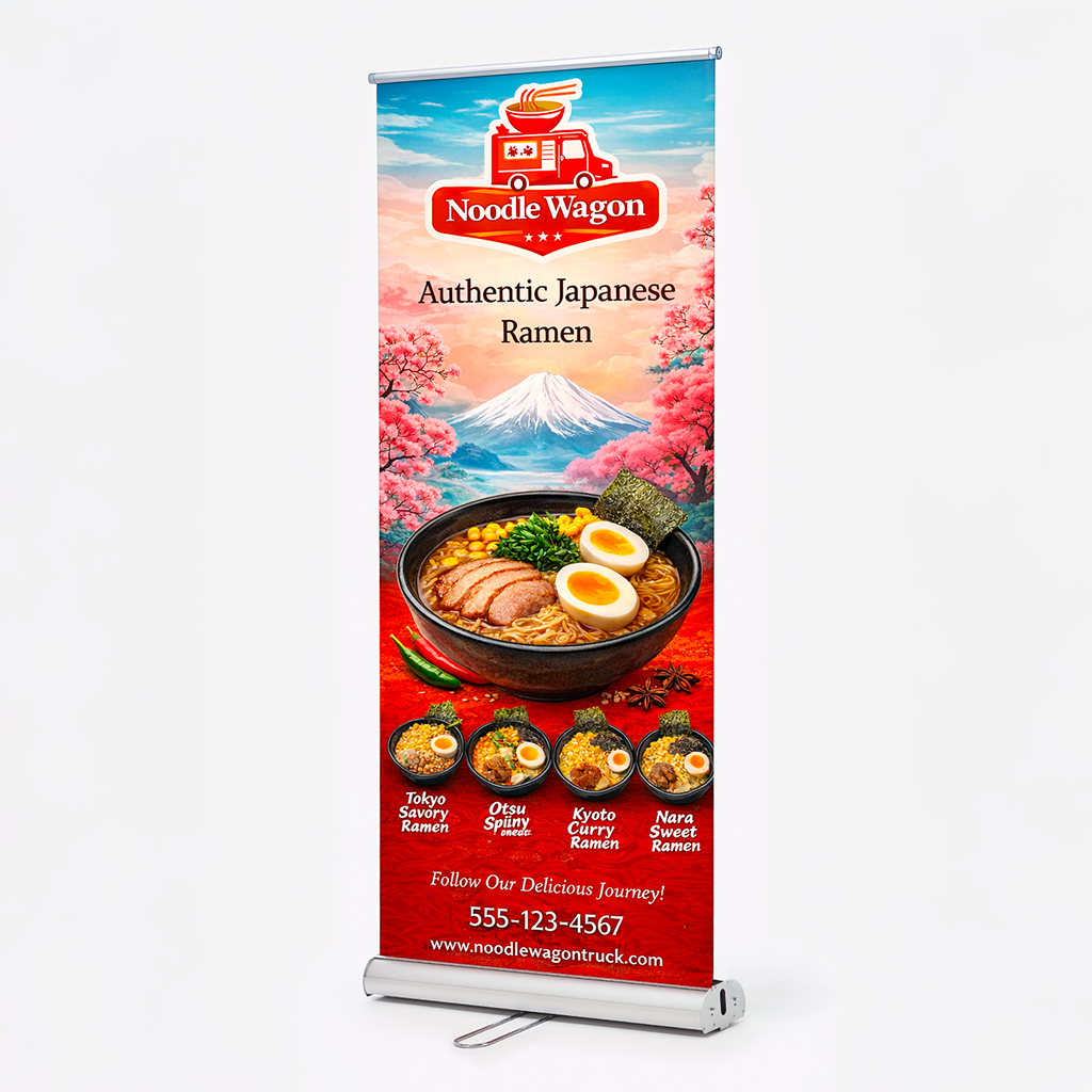 2 Dubbelsidiga roll-ups standard
